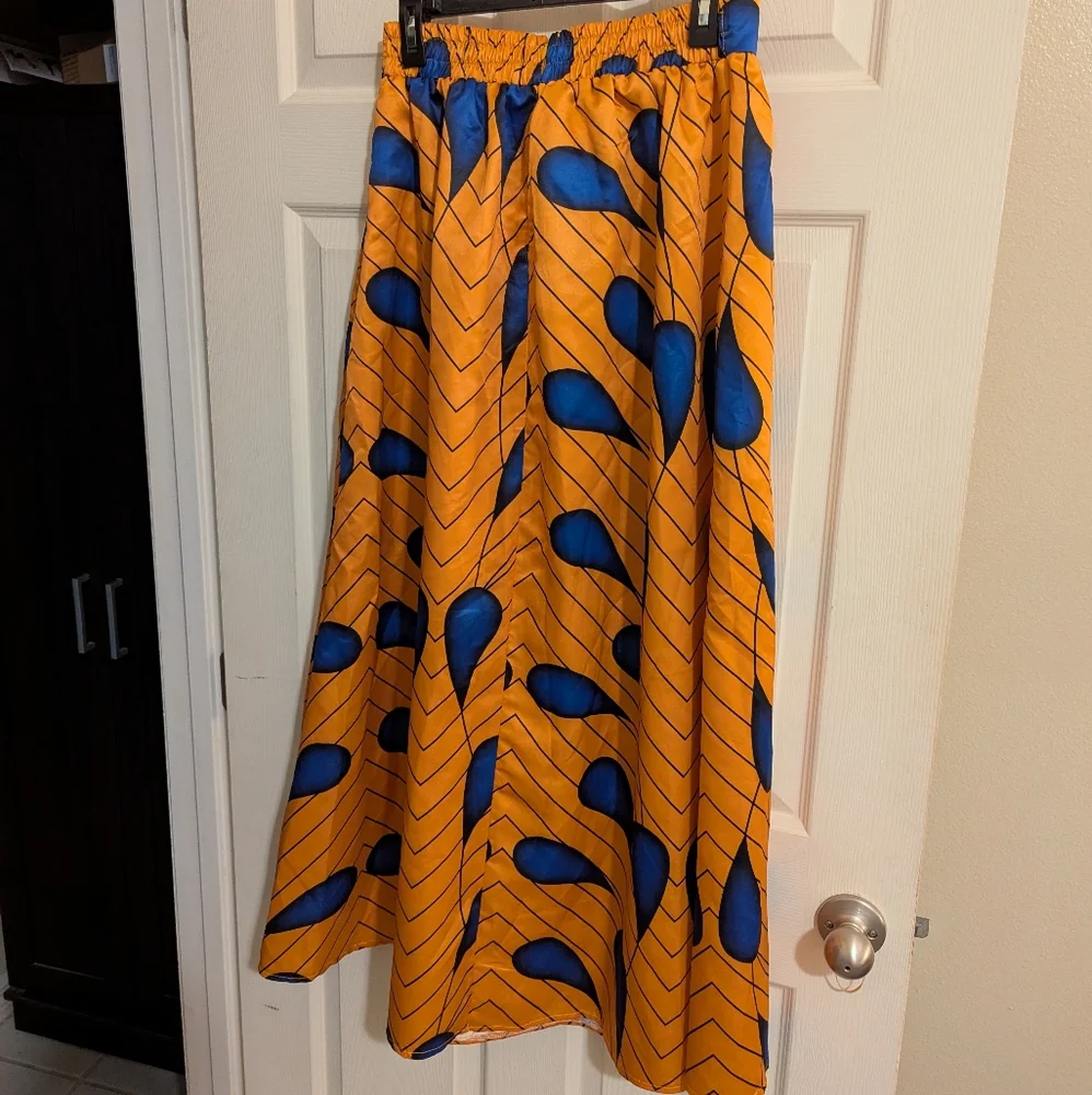 African Print Maxi Skirt - Picture 3 of 5